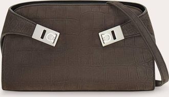 Ferragamo Women Hug mini crossbody bag Grey