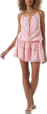 Melissa Odabash Chelsea Short Dress In Blush