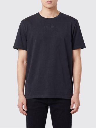 Balmain T-shirt girocollo in cotone a maniche corte dal design basic