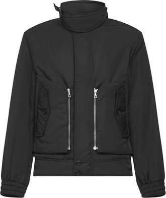 Dries Van Noten Zwarte Jas met Rits en Knopen - Heren - Zomerjassen - Zwart - XL - Jassen