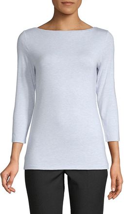 Saks Fifth Avenue BLACK Saks Fifth Avenue Boat Neck Top