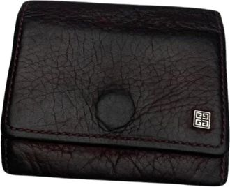 Givenchy Pre-owned Wallets, female, Purple, Size: ONE SIZE Pre-owned Leather Wallet