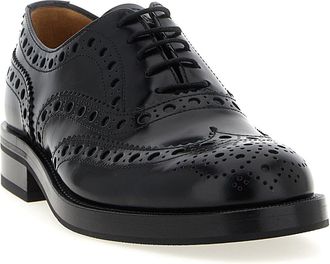 Churchs Womens Black Calfskin Oxfords And Derbies Shoe