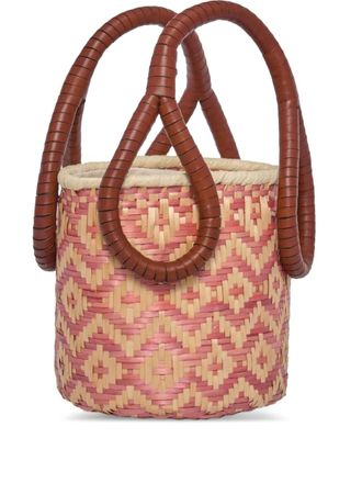 Johanna Ortiz mini Understanding Of The Cosmos bucket bag - women - Natural Fibres/Viscose - OS - Pink