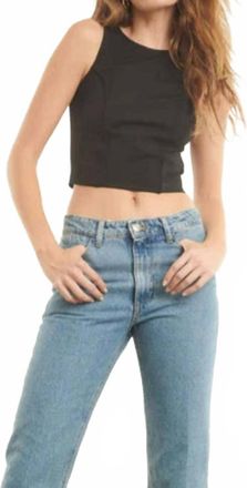 SPRWMN Audrey Top In Black