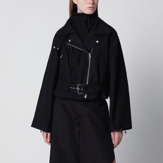 Alaia Black cotton biker jacket