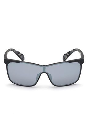 adidas Shield Sunglasses in Matte Black /Smoke Mirror at Nordstrom