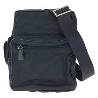 Prada Pre-owned Tessuto Nylon Shoulder Bag - Dames - Pre-owned - Zwart - Maat: ONE Size Nylon