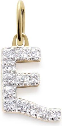 Monica Vinader Lab Grown Diamond Initial Pendant Charm in 14K Gold E at Nordstrom