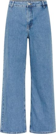MY ESSENTIAL WARDROBE The Louis 139 High Wide Jeans - Dames - Loose Fit Jeans - Blauw - W26 L32 - Jeans