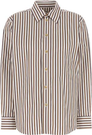 Bottega Veneta Embroidered Poplin Shirt