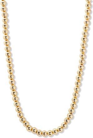 Brook & York Makenna Beaded Ball Chain Necklace in Gold at Nordstrom