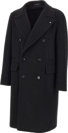 Tagliatore Sherry Coat - Heren - Mantel - Zwart - L - Wol - Jassen