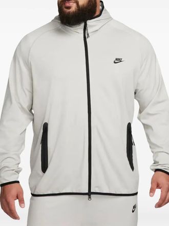 Nike Felpa Tech Grey/Black con cappuccio - Grigio