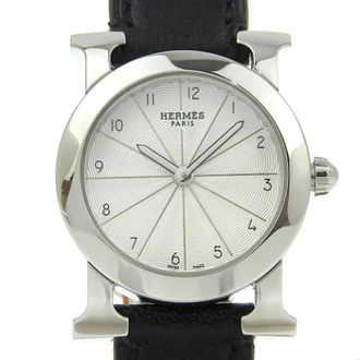 Hermès Pre-owned Watches, female, Gray, Size: ONE SIZE Pre-owned Stainless Steel watches
