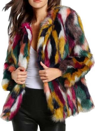 Generic My Orders Recent Orders Placed By Me Oversized Fleece Jacket Women Women Winter Warm Thick Coat Overout Jacket Faux Outwear Cardigan Ladies Quilted Ja