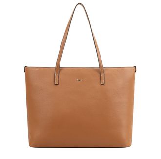 Paul Costelloe Womens Tropez Brown Leather Shoulder Bag - One Size