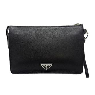 Prada Pre-owned Clutches, male, Black, Size: ONE SIZE Pre-owned Vintage Clutch Bag