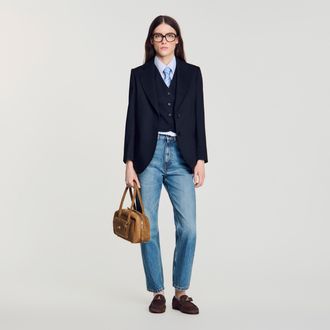 Sandro Striped suit jacket