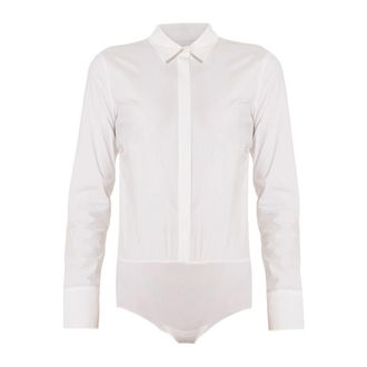 Wolford Tops, Dames, Wit, M, Katoen, Blouse Body