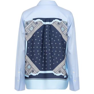 C&acirc;llas Milano Sirene Scarf front shirt in Pale Blue/navy at Nordstrom, Size 14 It