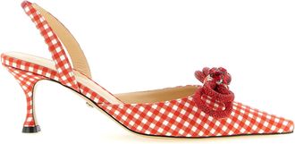 Mach & Mach Multicolor Cotton-Like Mid Heel Womens Pumps