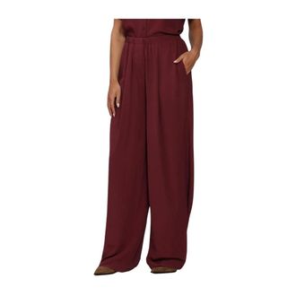 By-Bar Amsterdam Benji Viscose Broek - Dames - Broeken - Bruin - Maat: M Viscose