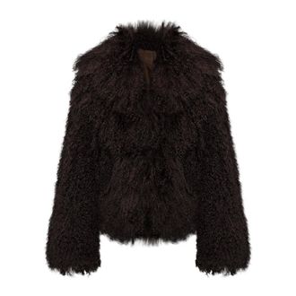 Ami Giacca corta in montone - - Jackets - Donna - Marrone - S