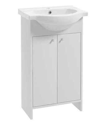 OEM Mueble De Ba&ntilde;o Con Lavabo De 50 Cm, De Pie, Blanco, Diana