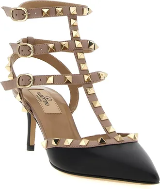 Valentino Garavani Womens Rockstud Pump Multicolor Lamb Leather