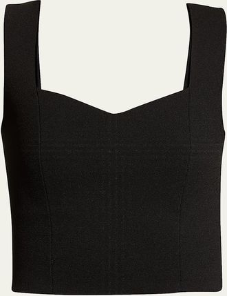 A.L.C. Jordana Seamed Cropped Tank Top