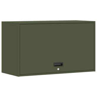 vidaXL Armario De Pared Para El Garaje Verde Oliva 90 X 40 X 53 Cm Vidaxl