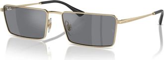 Ray-Ban Tijdloze Stijl Zonnebril Emy Rb 3741 - unisex - Zonnebrillen - Geel - 56 MM - Accessoires