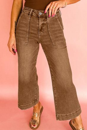 Azura Exchange Brede Pijpen Relaxed Fit Jeans