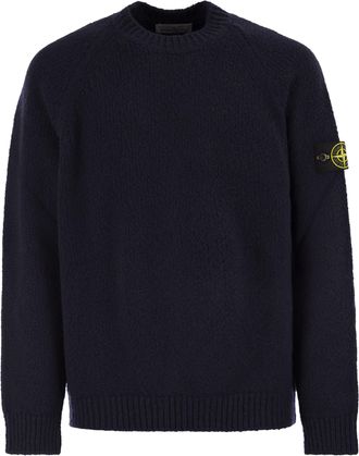 Stone Island Round Neck Jumper With Raglan Sleeves