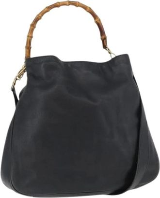 Gucci Pre-owned Handbags, female, Black, Size: ONE SIZE Pre-owned Vintage Hand Bag