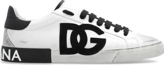 Dolce & Gabbana Portofino Sneakers - Heren - Sneakers - Wit - 40 1/2 EU - Leer - Schoenen