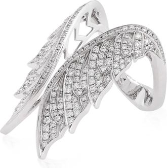 Stephen Webster Magnipheasant Open Tail Feather Ring, Size 6