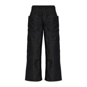 Yohji Yamamoto Pantaloni dritti in denim - - Jeans - Donna - Nero - M