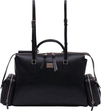 Dolce & Gabbana Womens Top Handle Bag Black Calfskin