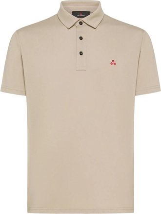 Peuterey Stijlvol Poloshirt Mezzola - Heren - Polos - Beige - S - Katoen - Tops