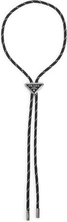 Prada Necklaces, male, Black, Size: ONE SIZE Polyester Necklace