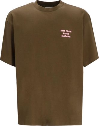 Drôle de Monsieur Drôle De Monsieur Cotton T-shirt With Back Print