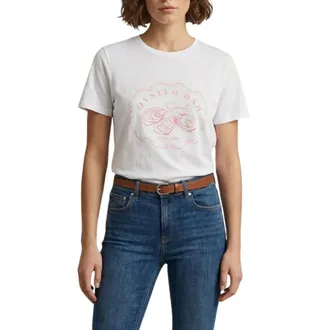 GANT Mujer, Camisetas, Blanco, Talla: S