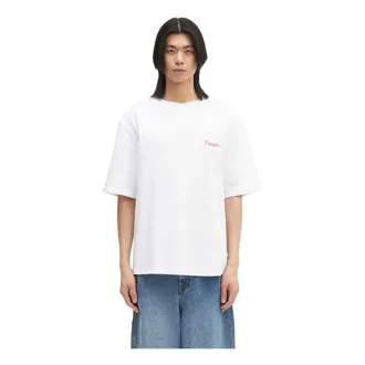 Fiorucci Tops, Heren, Wit, S, Katoen, Candy Logo Relaxed Fit T-Shirt