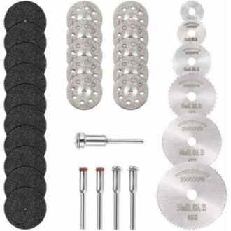 OEM Mini Disco De Corte De Diamante, Mini Hoja De Sierra Circular Hss Y Mini Disco De Corte De Resina (mandriles De 3 Mm) Para Madera, Piedra Y Metal - Pa
