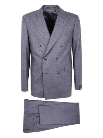 Tagliatore double-breasted wool suit - men - Wool - 50 - Grey