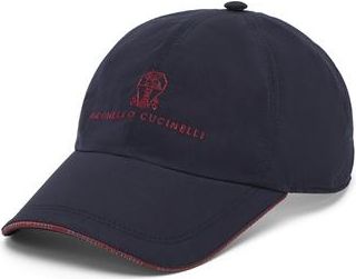 Brunello Cucinelli Water-resistant baseball cap in Blue at Nordstrom, Size X-Small