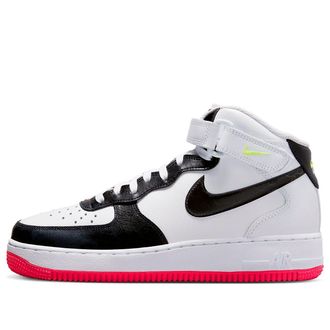 Nike (WMNS) Nike Air Force 1 Mid Electric White Black Pink FD0866-100