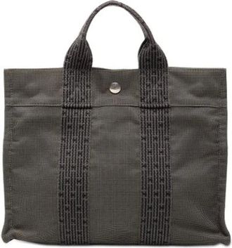 Herm&egrave;s Pre-owned Tote Bags, female, Gray, Size: ONE SIZE Pre-owned Herline PM Tote Bag